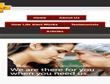 Tablet Screenshot of lifealertencino.com